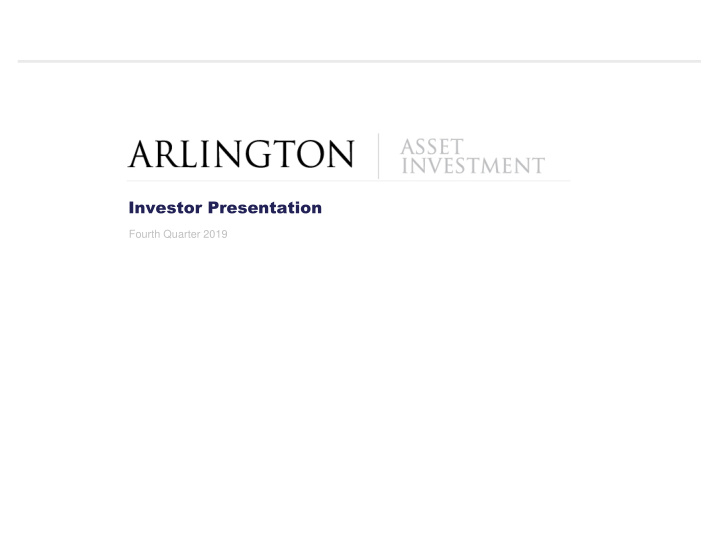 investor presentation