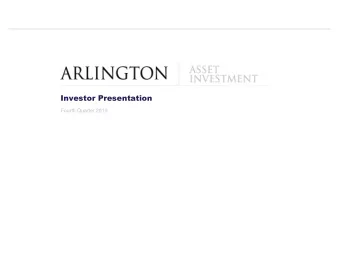 Investor Presentation  Fourth Quarter 2019  Information Related to Forward-Looking Statements