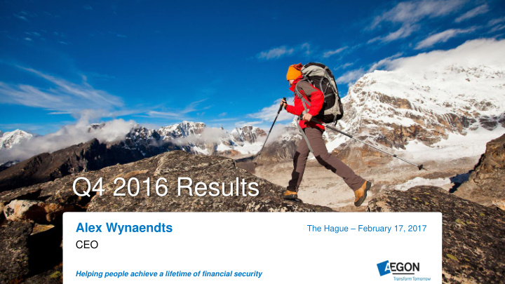 q4 2016 results