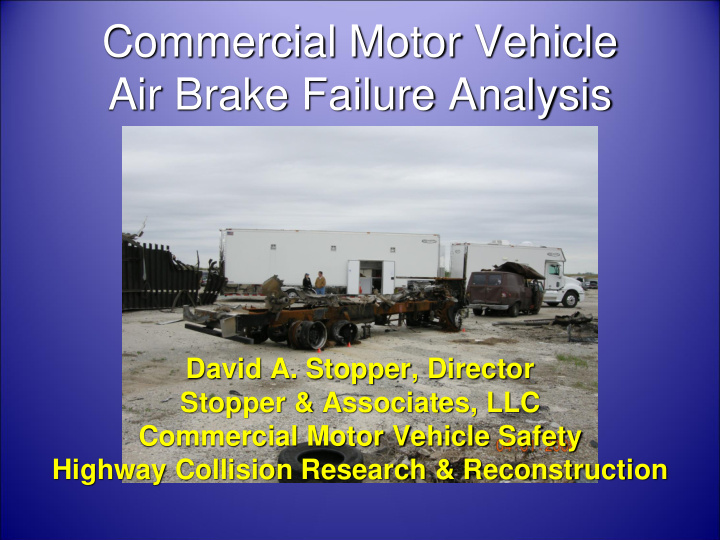 air brake failure analysis