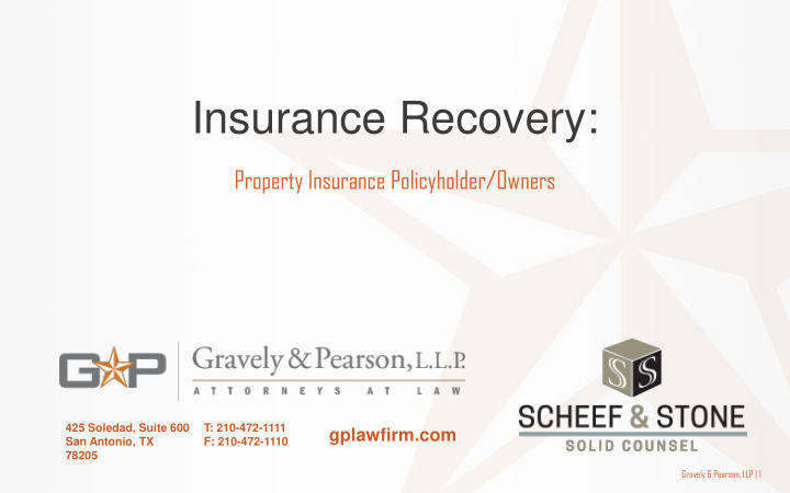 insurance recovery