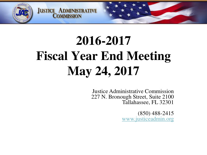 fiscal year end meeting