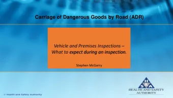 Click to edit Master title style Vehicle and Premises Inspections   What to expect during an