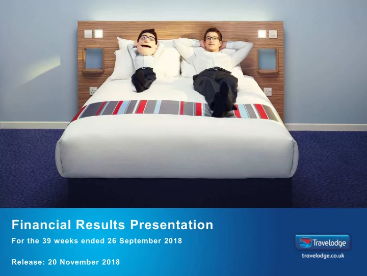 financial results presentation