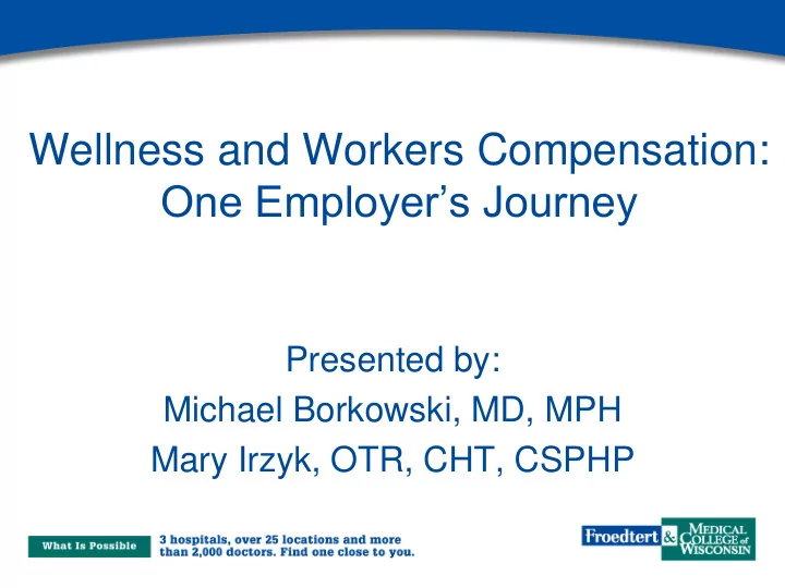 one employer s journey
