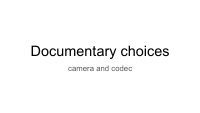 documentary choices