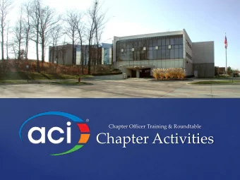 Chapter Activities  Chapter Overview  101 Chapters  93 Student Chapters  57 Domestic  51 Domestic
