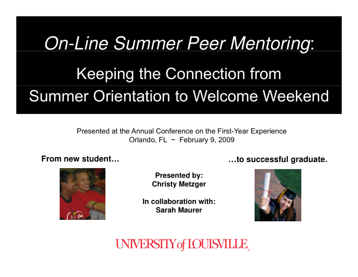 on line summer peer mentoring g