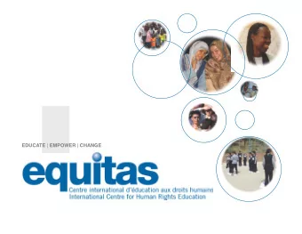 EDUCATE | EMPOWER | CHANGE  Overview  WHAT WE DO Play it Education  About Fair! &amp;  Results