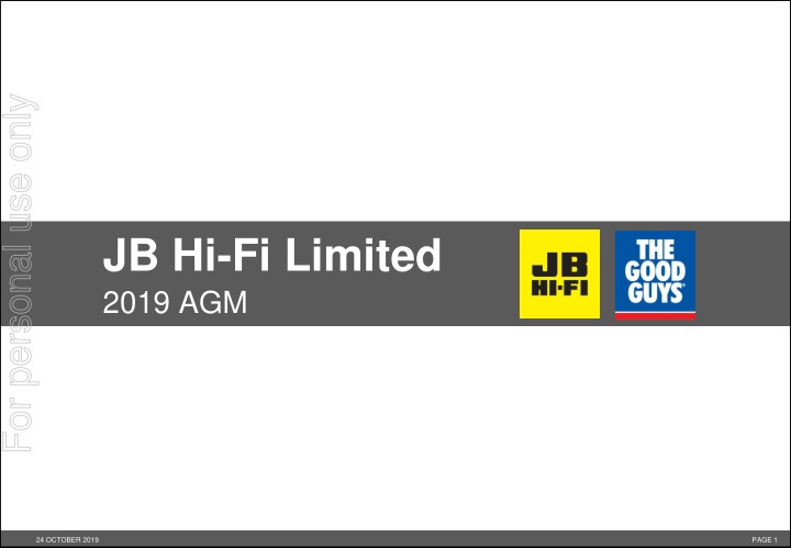 jb hi fi limited