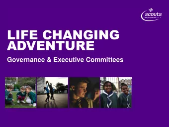 LIFE CHANGING  ADVENTURE  Governance &amp; Executive Committees  Owen Ward  Volunteering Officer
