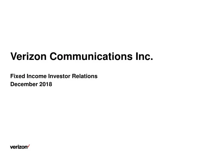 verizon communications inc