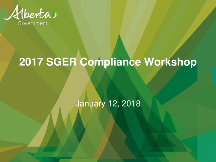 2017 sger compliance workshop