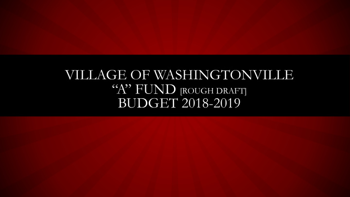 village of washingtonville