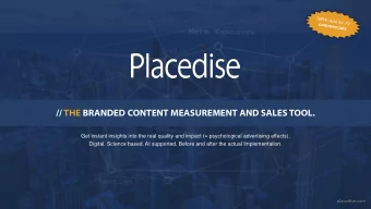 // THE BRANDED CONTENT MEASUREMENT AND SALES TOOL.  Get instant insights into the real quality and