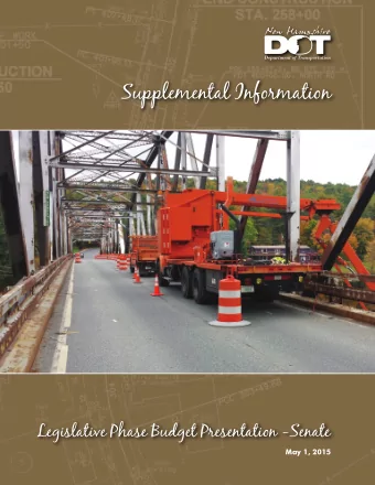 Supplemental Information  Legislative Phase Budget Presentation -Senate  May 1, 2015  Capitol