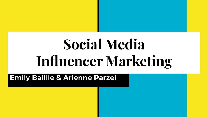 social media influencer marketing