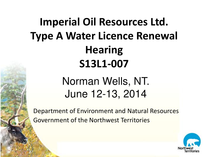 imperial oil resources ltd type a water licence renewal