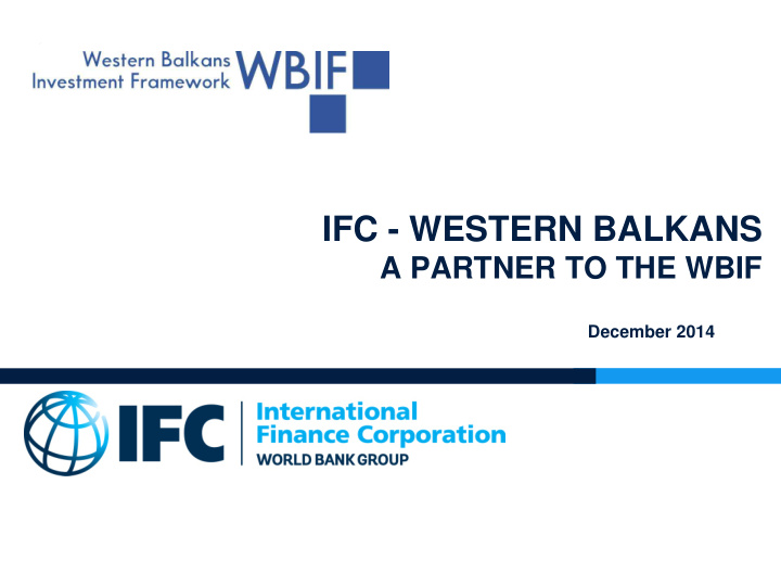 ifc western balkans