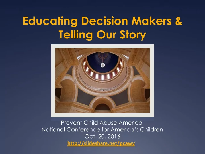 telling our story