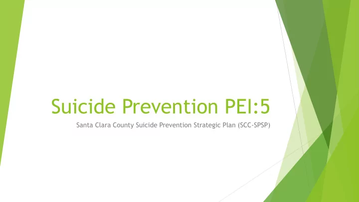 suicide prevention pei 5