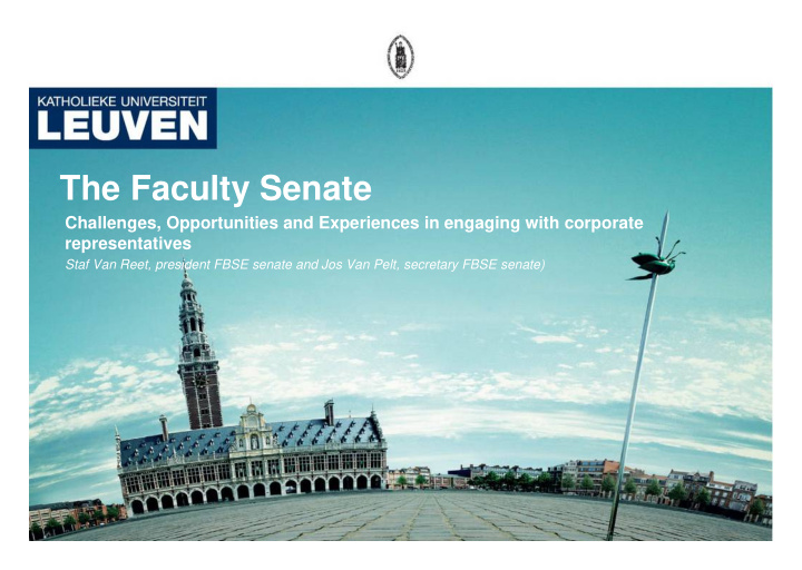 the faculty senate