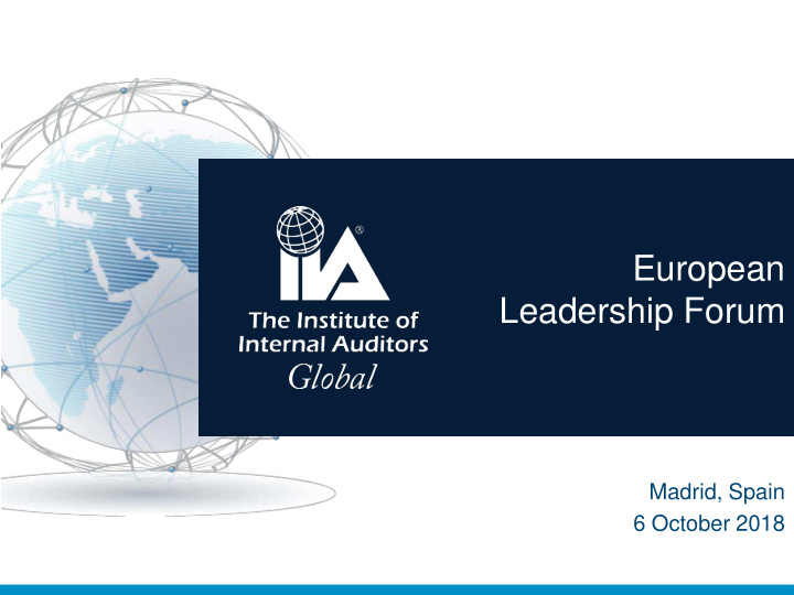 european leadership forum