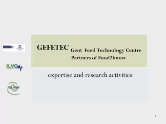 Who are we?  Ghent University  ILVO  - Institute for Agricultural and  Fisheries Research