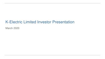 K-Electric Limited Investor Presentation  March 2020  Market Overview Pakistan  Country Overview