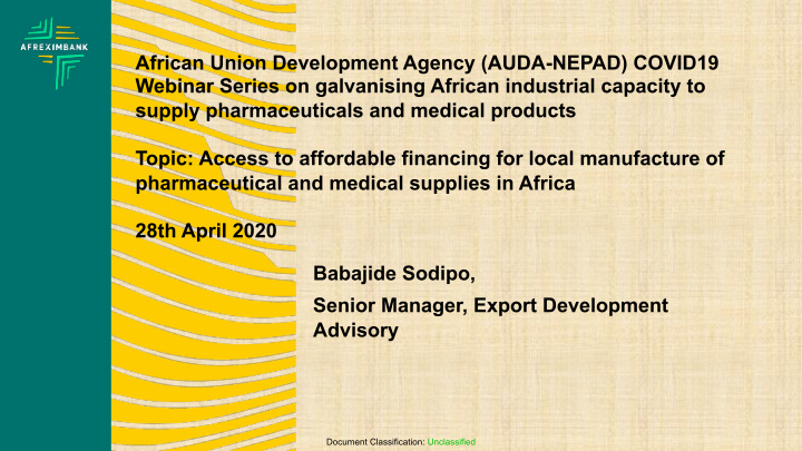 african union development agency auda nepad covid19