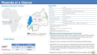 Rwanda at a Glance  Key Facts  Rwanda in the heart of Africa  Kigali  Capital  1  11.5 million