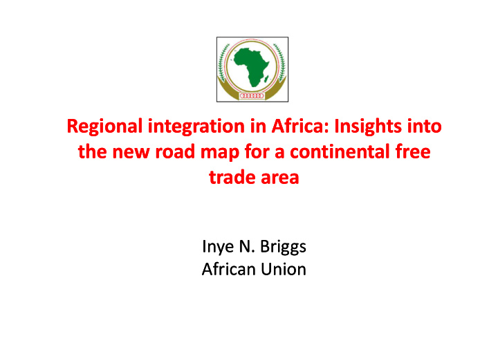 regional regional integration in africa insights into