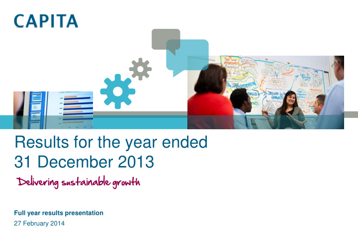 results for the year ended 31 december 2013