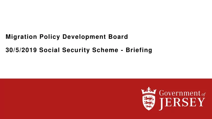 migration policy development board 30 5 2019 social