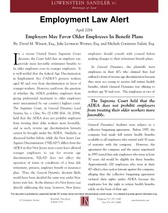 I  n a recent United States Supreme Court  employers should consult with counsel before  decision,