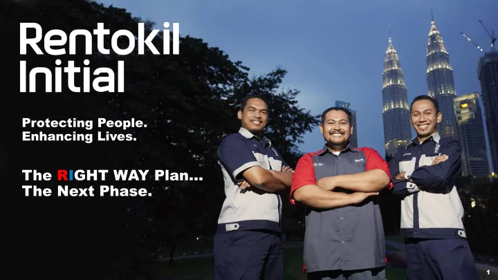 the ri ght way plan the next phase