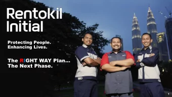 The RI GHT WAY Plan  The Next Phase.  1  This presentation contains statements that are, or may