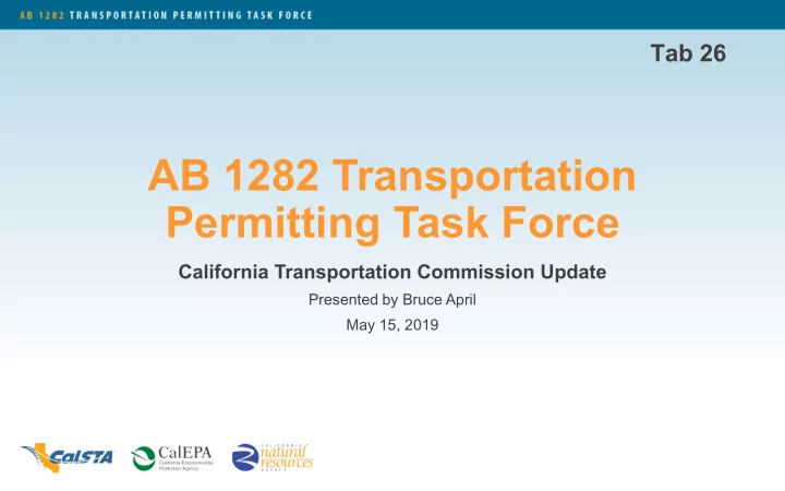 ab 1282 transportation permitting task force