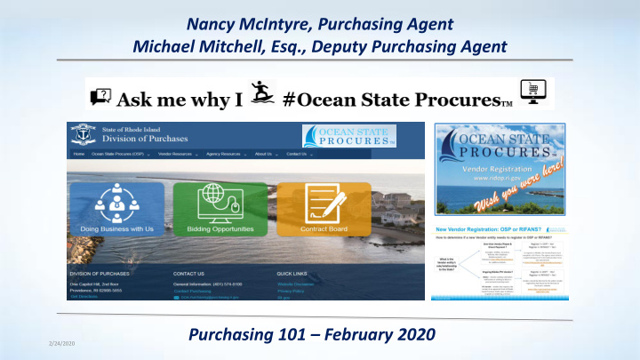 nancy mcintyre purchasing agent michael mitchell esq