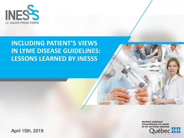 including patient s views