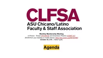 Agenda  I. Call to order  Sun Devil Rewards  ElDiablito  201920 Officers  Amira de la Garza