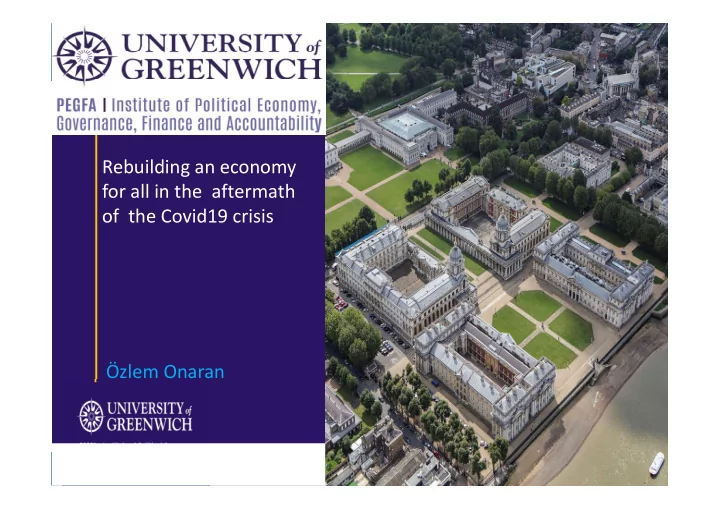 rebuilding an economy for all in the aftermath of the