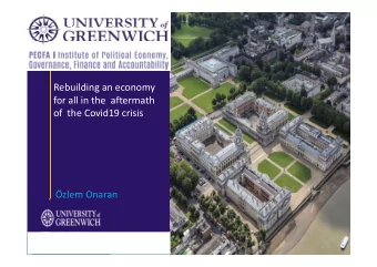 Rebuilding an economy  for all in the  aftermath  of  the Covid19 crisis  zlem Onaran  University