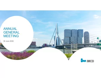 ANNUAL  GENERAL  MEETING  30 June 2020  Page  Agenda  1.  Opening  2. Review 2019 ( discussion and