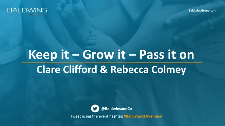keep it grow it pass it on