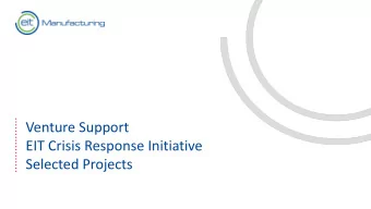 Selected Projects  Breakthrough nanotechnology-based point-of-care  blood testing platform called