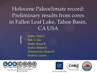 {  Ball, G. Ian  Smith, Shane B.  Karlin, Robert E.  Zimmerman, Susan H.  Stratton, Laurel  Fallen