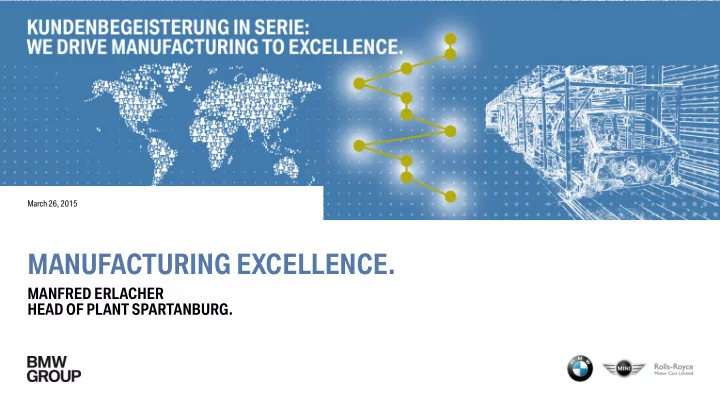 manufacturing excellence