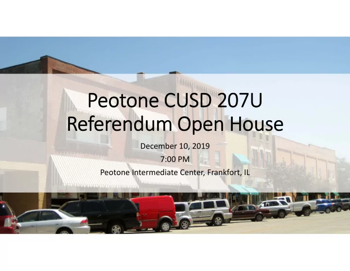 peotone cusd 207u referendum open house