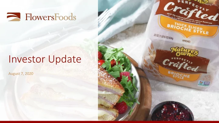 investor update